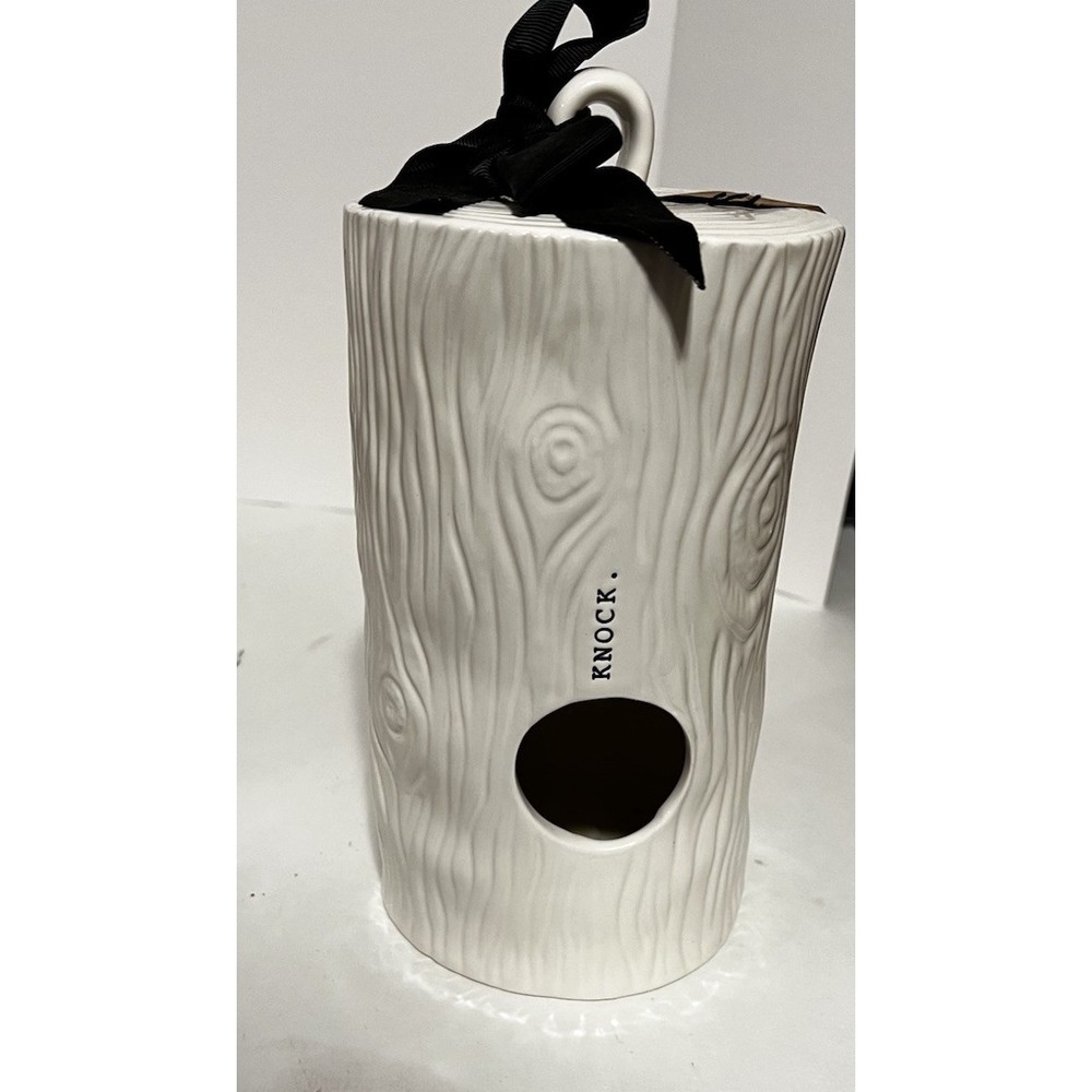Rae Dunn Knock Woodgrain Birdhouse 2017